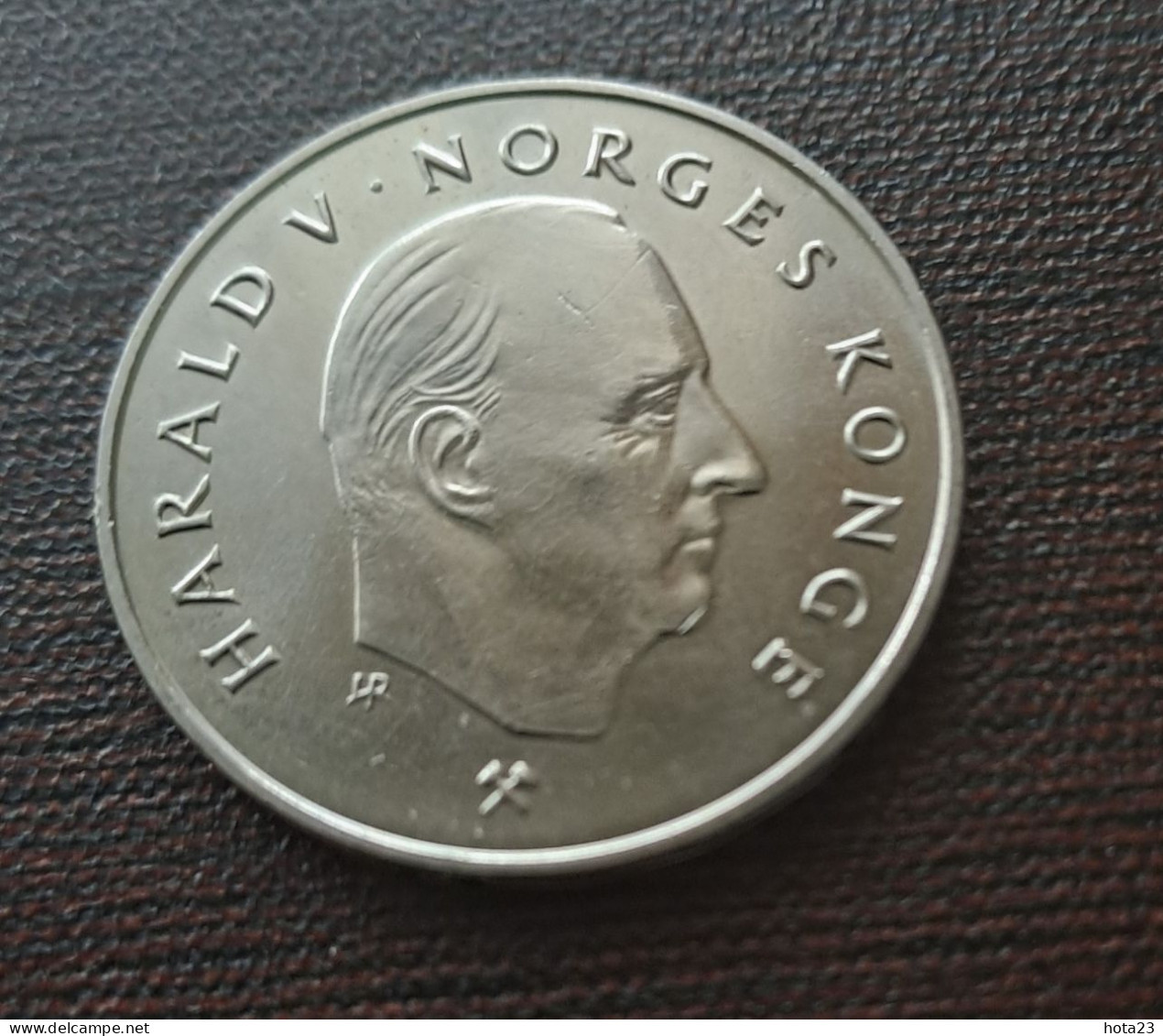 (!) Norway 5 Kroner 1992 Harald V -  Copper-Nickel  (!) - Norway