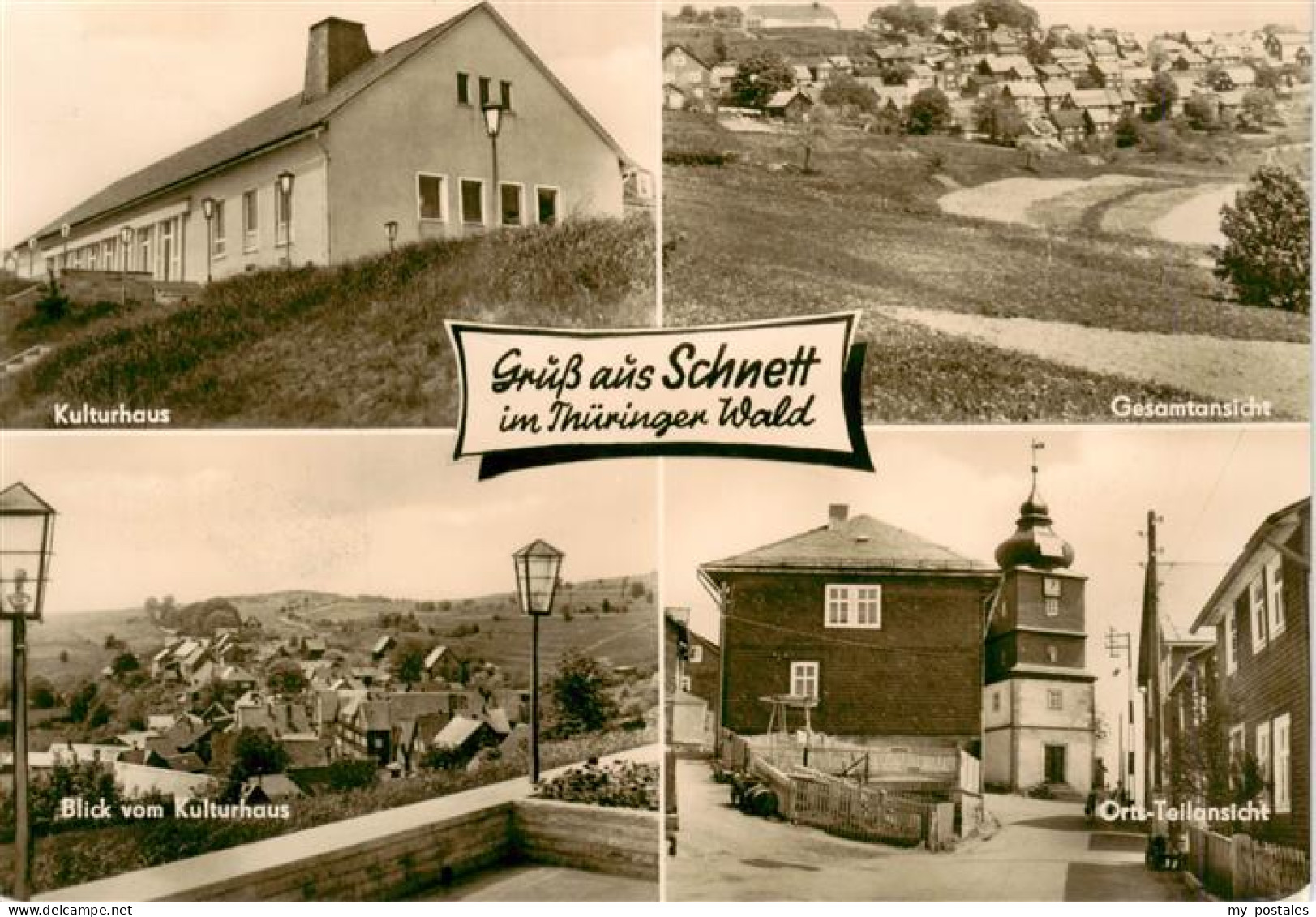 73962400 Schnett_Masserberg_Thueringer_Wald Kulturhaus Gesamtansicht Blick Vom K - Masserberg