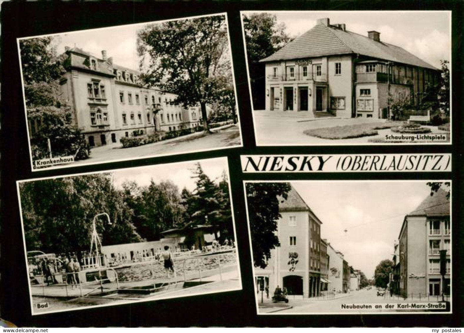 73962301 Niesky_Oberlausitz_Sachsen Krankenhaus Schauburg Lichtspiele Bad Neubau - Niesky