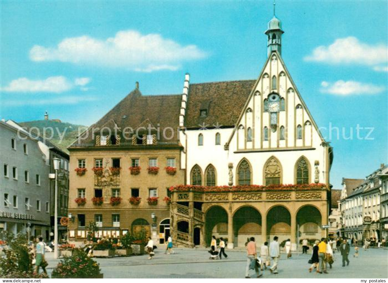 73774971 Amberg Oberpfalz Rathaus Mit Fussgaengerzone Amberg Oberpfalz - Amberg