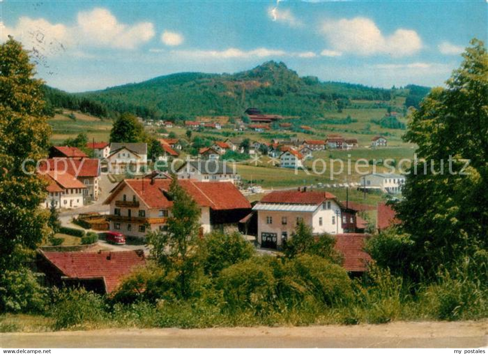 73176483 Bodenmais Panorama Luftkurort Am Fusse Des Arbers Blick Zum Silberberg  - Bodenmais