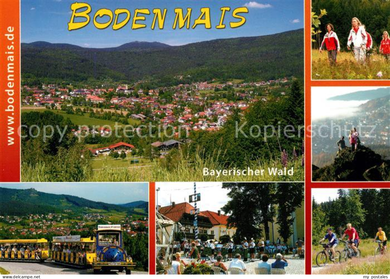 73176469 Bodenmais Panorama Kurort Bayerischer Wald Wandern Touristenbahn Marktp - Bodenmais