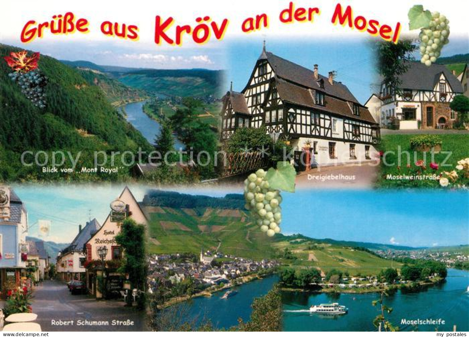 73176377 Kroev Mosel Panorama Blick Vom Mont Royal Dreigiebelhaus Fachwerkhaus M - Kröv