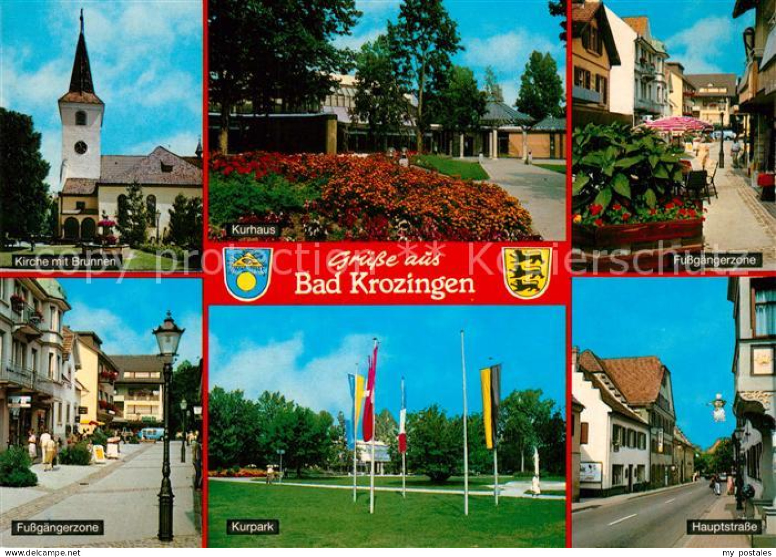 73176244 Bad Krozingen Kurpark Hauptstrasse Fussgaengerzone Bad Krozingen - Bad Krozingen