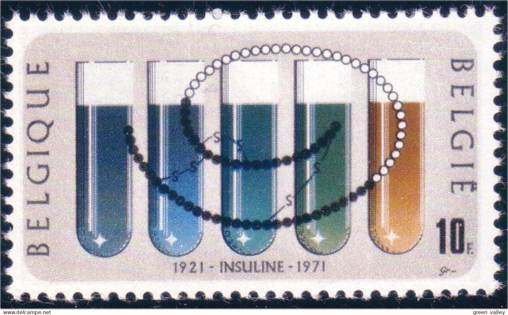 198 Belgium Test Tubes Insulin Insuline Diagram Molécule MNH ** Neuf SC (BEL-290c) - Pharmacy