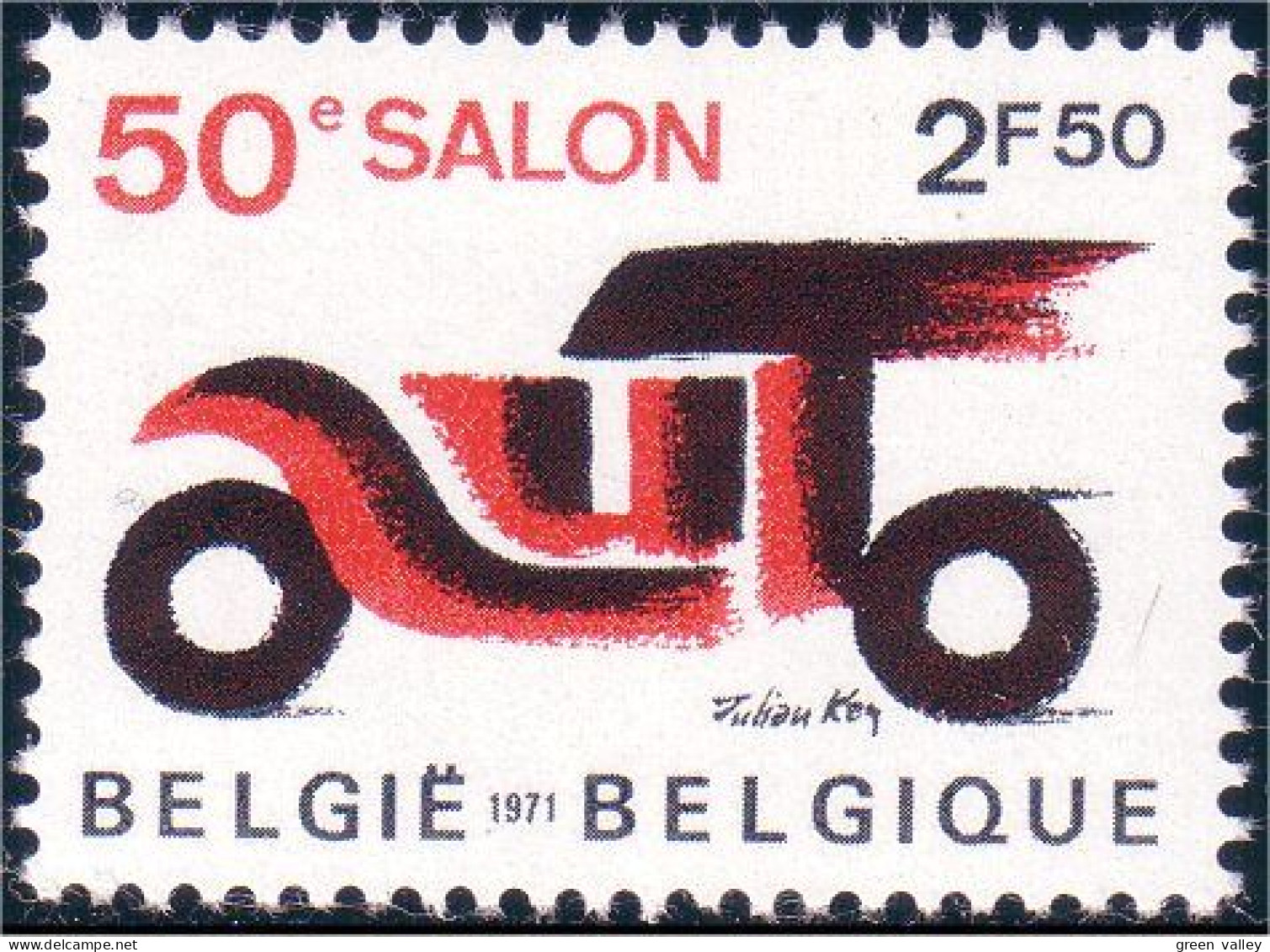 198 Belgium Salon Automobile Car Show MNH ** Neuf SC (BEL-281b) - Cars