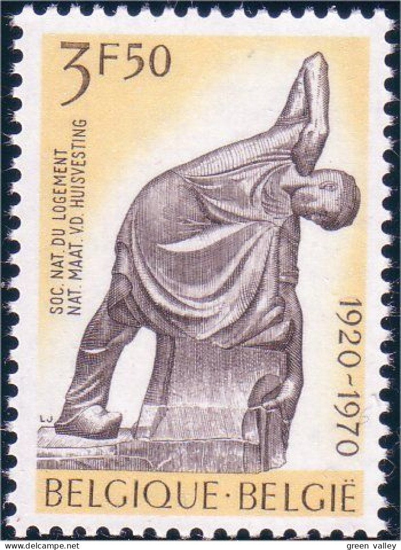 198 Belgium Sculpture Macon Mason Minne MNH ** Neuf SC (BEL-276b) - Minerals