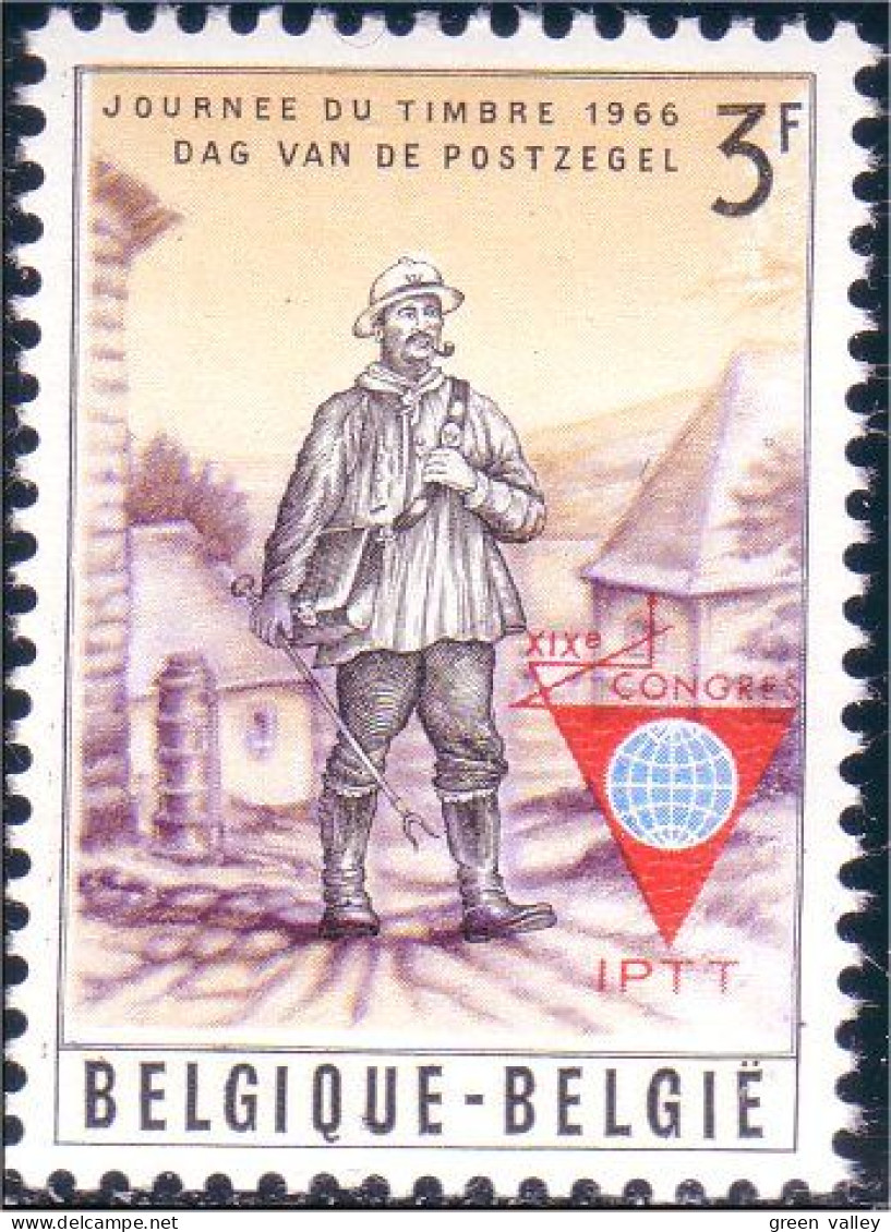 198 Belgium Postier Rural Postman Surcharge MNH ** Neuf SC (BEL-199) - Tag Der Briefmarke