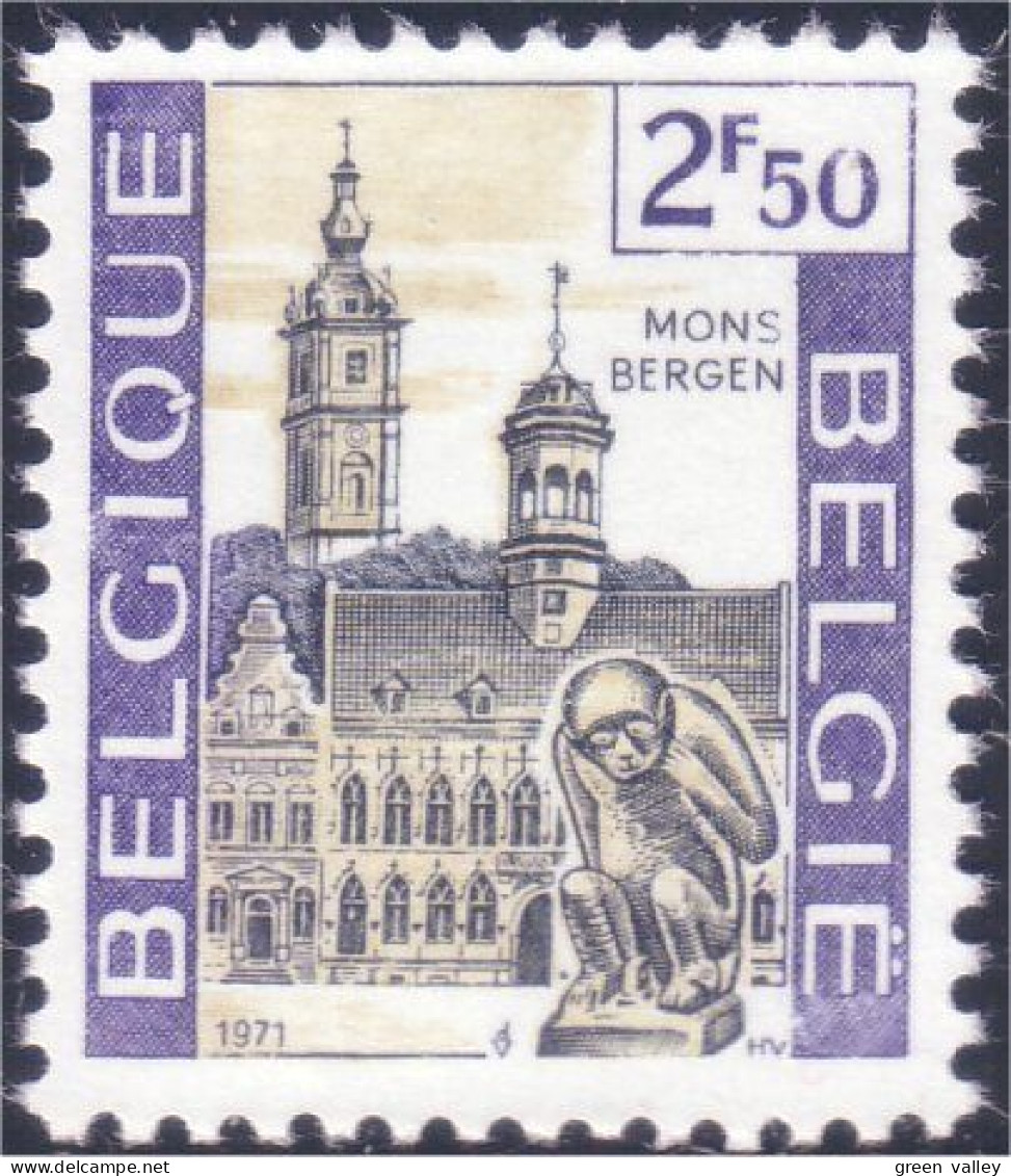 198 Belgium Mons Bergen Beffroi Belfry MNH ** Neuf SC (BEL-189b) - Iglesias Y Catedrales