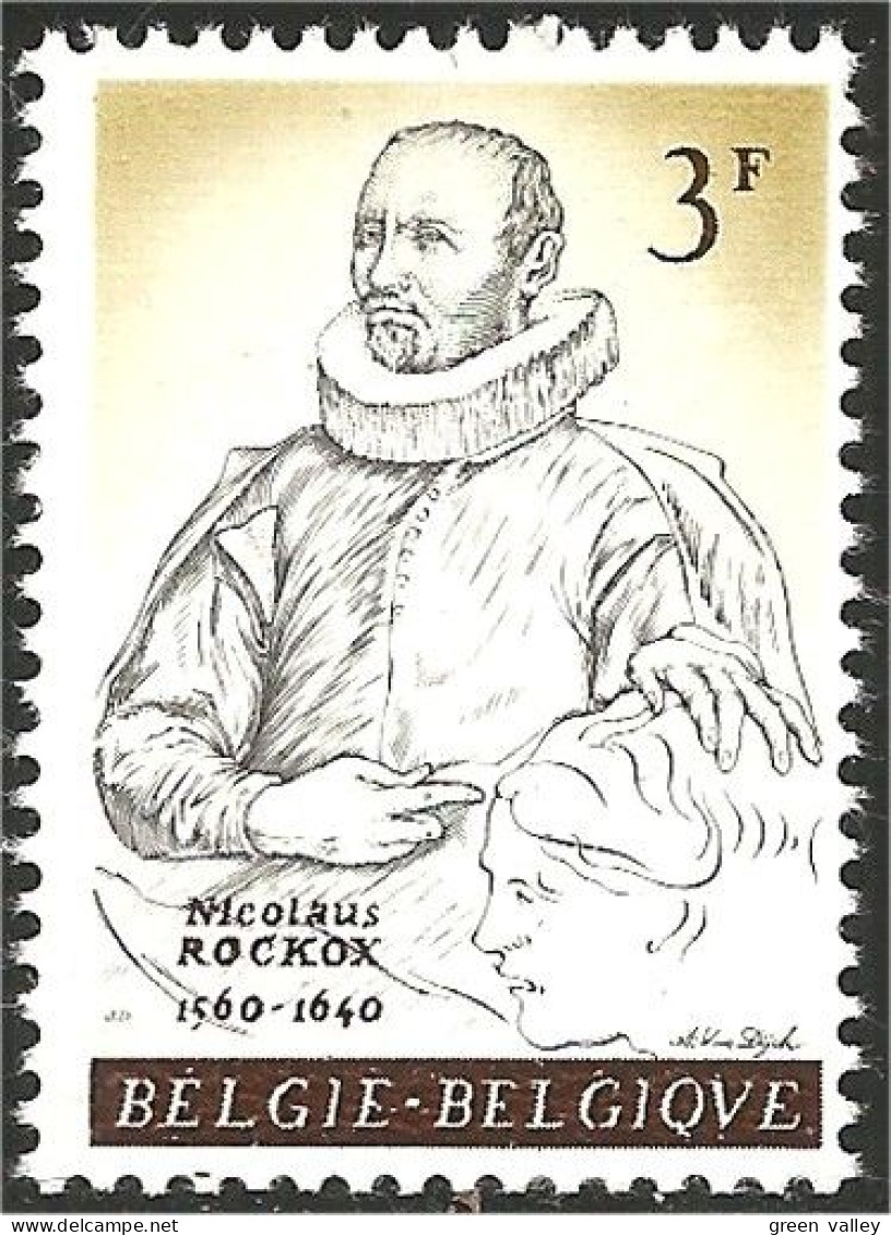 198 Belgium Gravure Nicolaus Rockox Van Dyck Engraving MNH ** Neuf SC (BEL-165) - Grabados