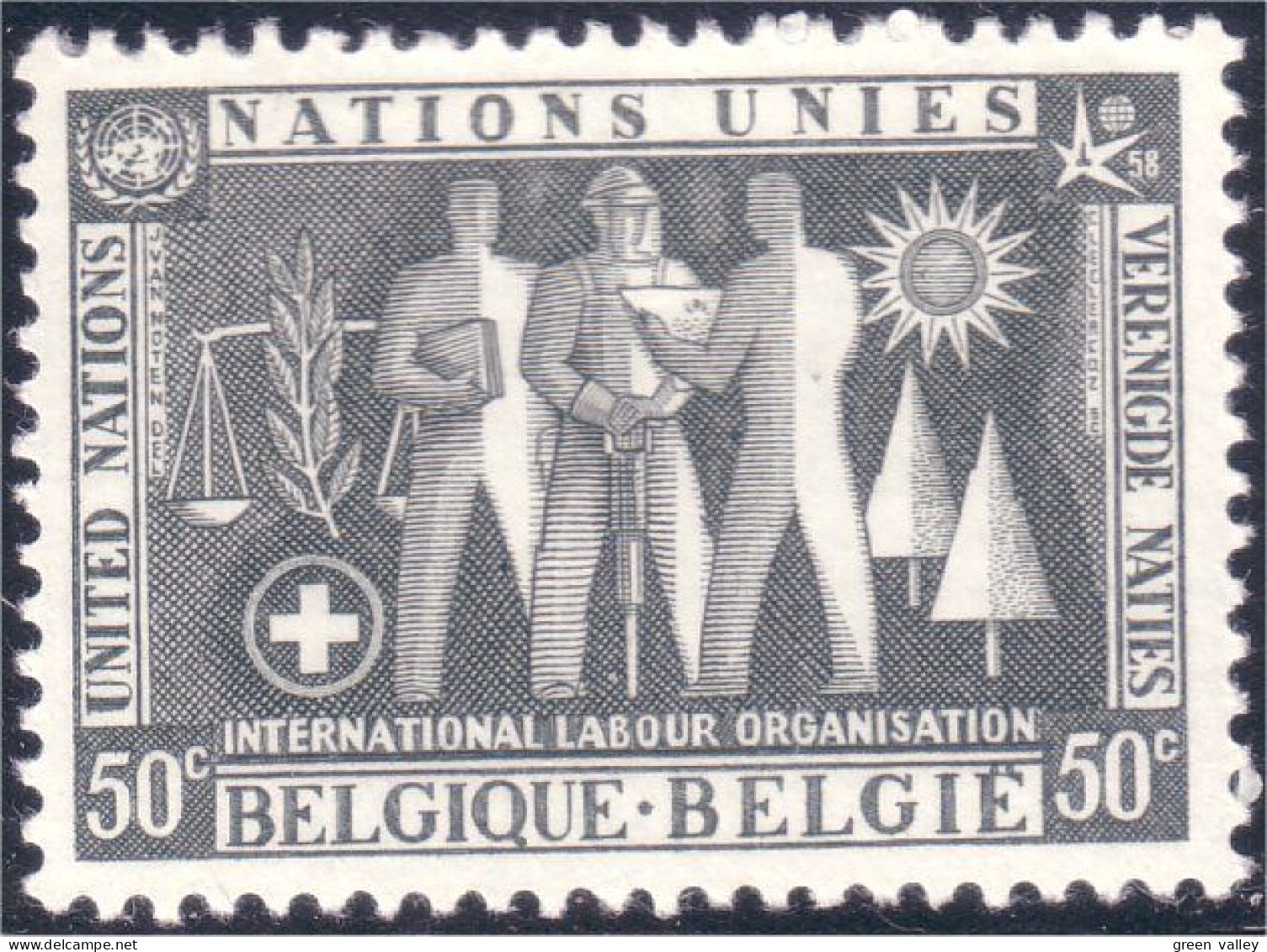 198 Belgium United Nations Unies ILO BIT MNH ** Neuf SC (BEL-146) - OIT