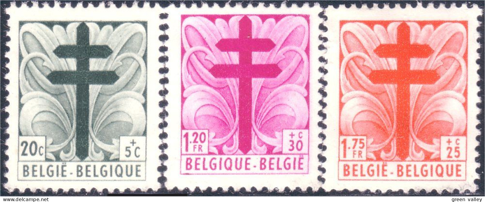 198 Belgium Croix De Lorraine 1948 MLH * Neuf Ch (BEL-26) - Andere & Zonder Classificatie