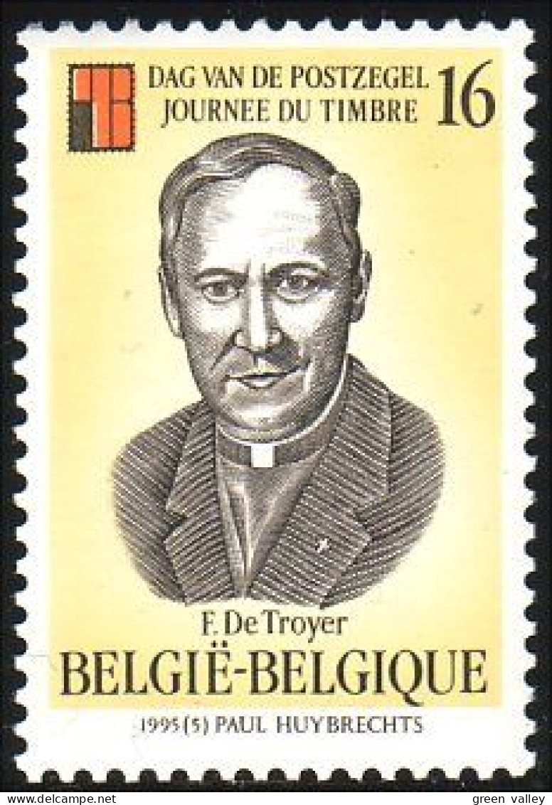 198 Belgium Journée Timbre Stamp Day Frans De Troyer MNH ** Neuf SC (BEL-535) - Stamp's Day