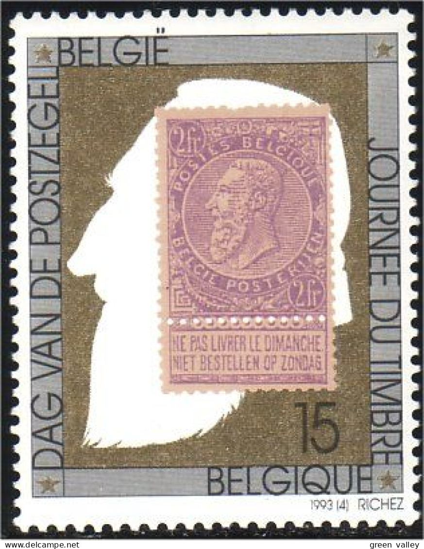 198 Belgium Journée Timbre Stamp Day MNH ** Neuf SC (BEL-528) - Tag Der Briefmarke