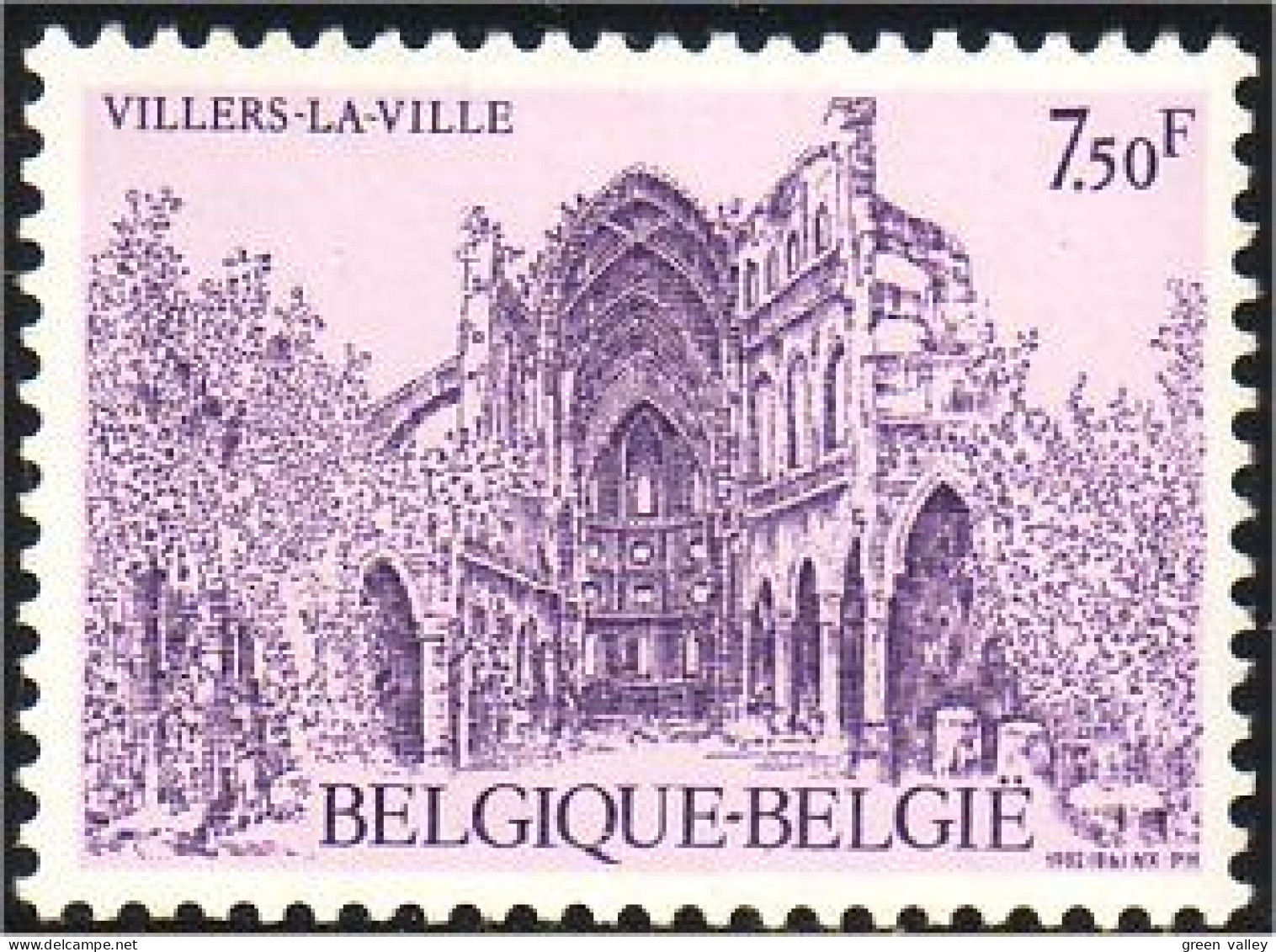 198 Belgium Abbaye Ruines Villers La Ville Ruins Abbey MNH ** Neuf SC (BEL-511) - Klöster