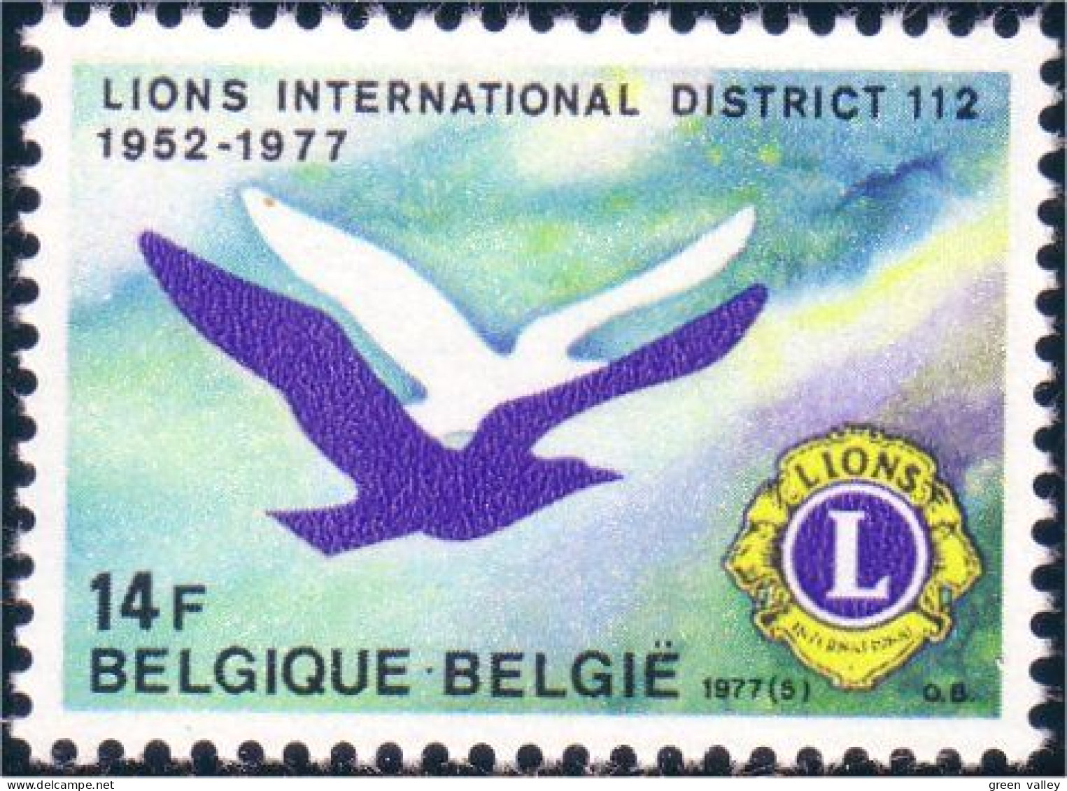 198 Belgium Lions International MNH ** Neuf SC (BEL-397c) - Altri & Non Classificati