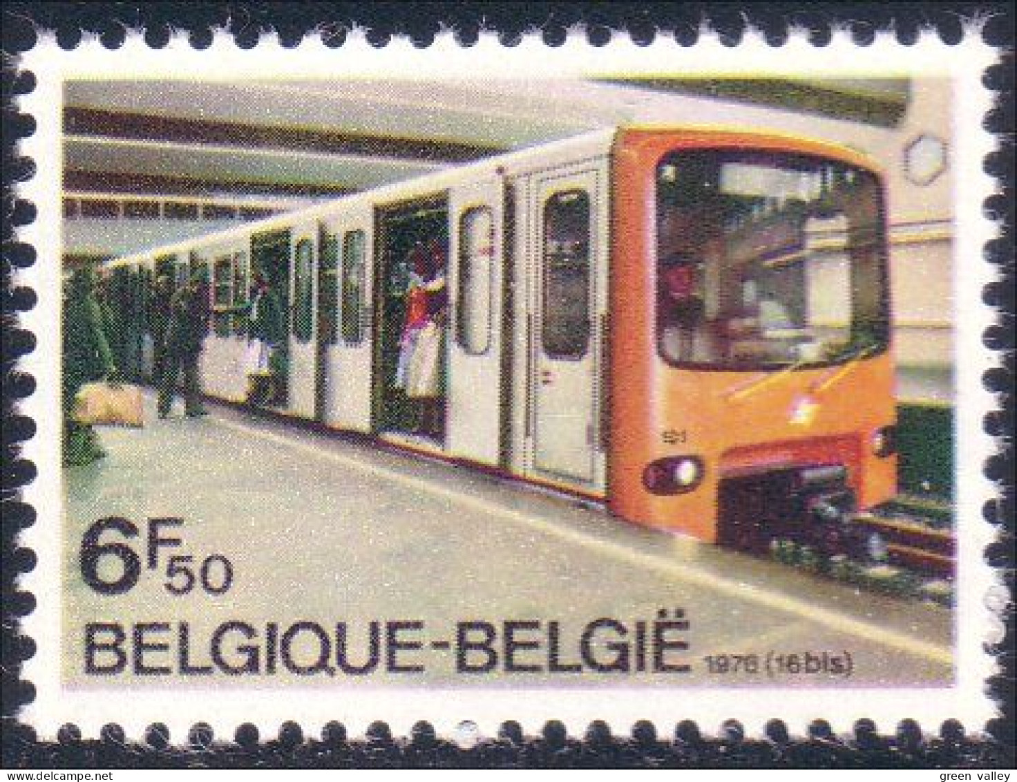 198 Belgium Metro Subway Bruxelles Brussels MNH ** Neuf SC (BEL-371c) - Autres (Terre)