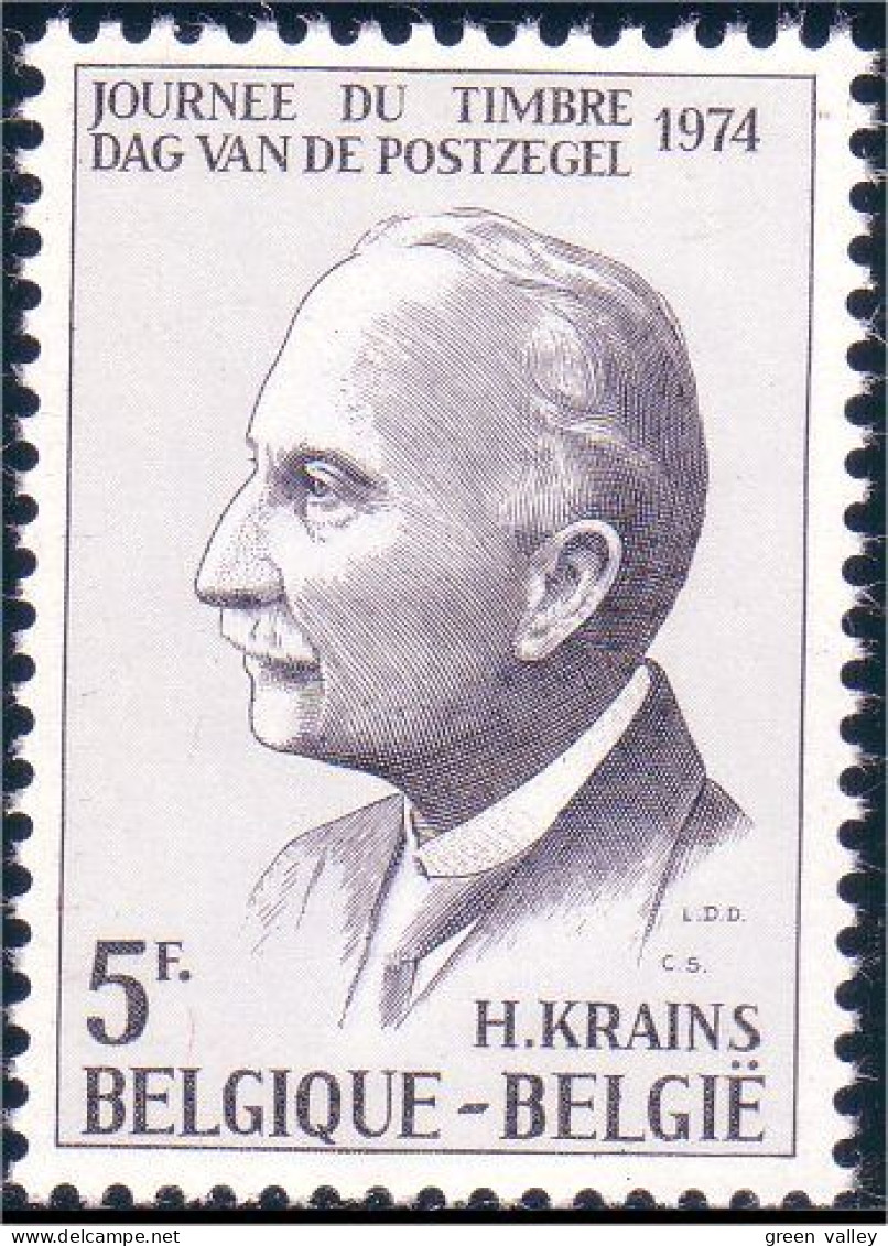 198 Belgium Hubert Krains Stamp Day Journée Timbre MNH ** Neuf SC (BEL-331c) - Journée Du Timbre