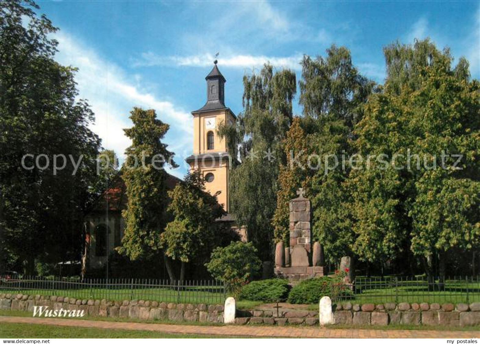 73175307 Wustrau Dorfkirche Barocker Turm Wustrau - Fehrbellin