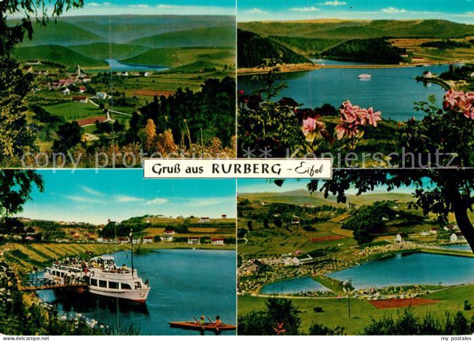 73175237 Rurberg Faehrschiff Fliegeraufnahme Rurberg - Simmerath