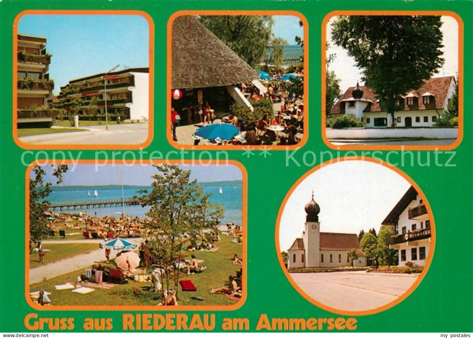 73174233 Riederau Ammersee Strand Kirche Liegewiese Hotelanlagen Bierdorf - Diessen