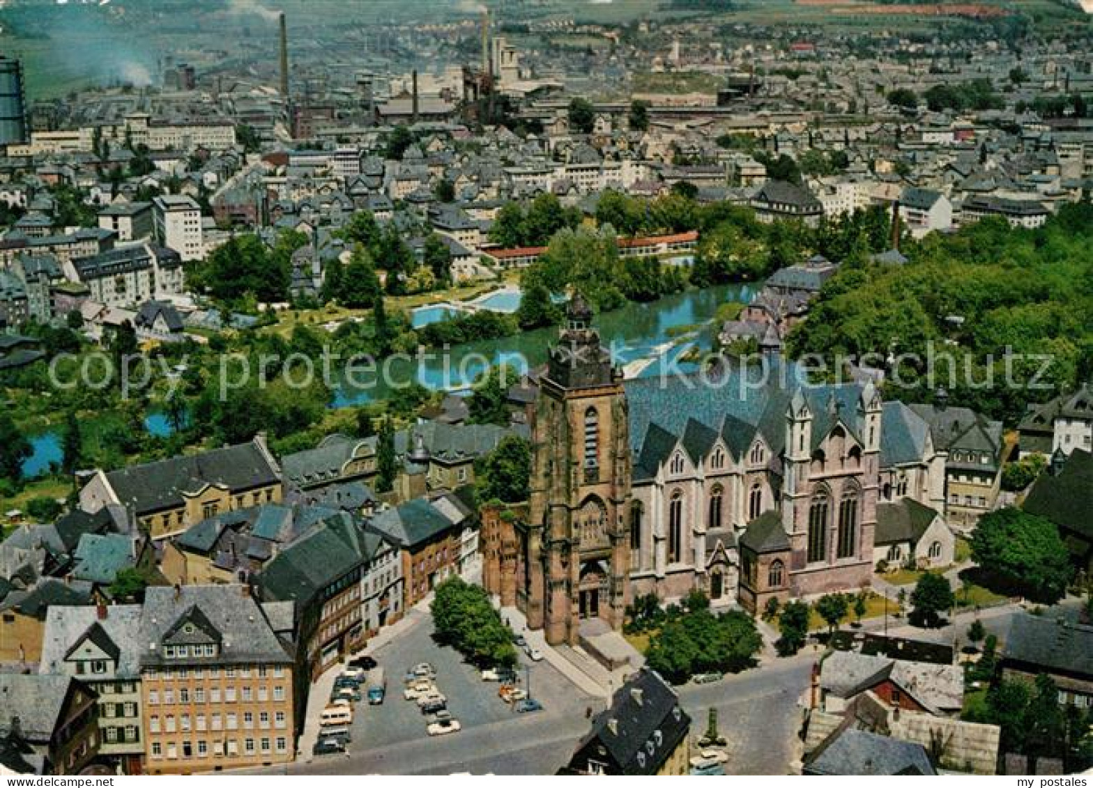 73172861 Wetzlar Fliegeraufnahme Kirche Lahn Wetzlar - Wetzlar