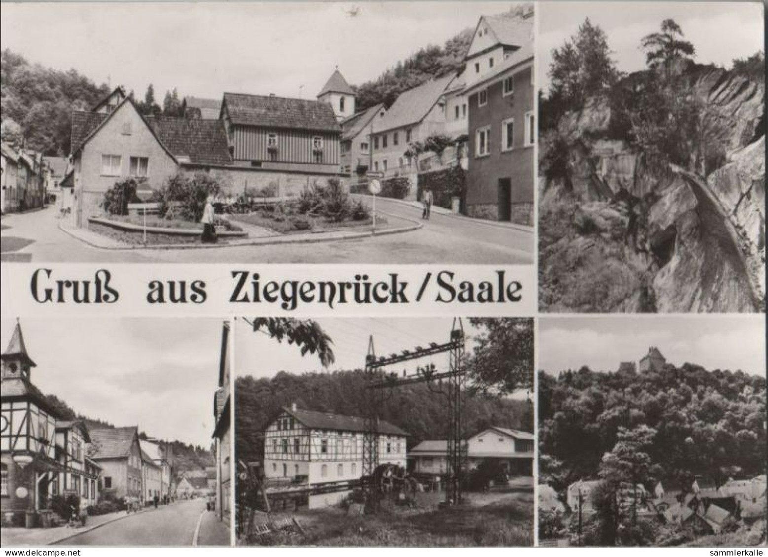 51967 - Ziegenrück - U.a. Markt Mit Kirchstrasse - 1984 - Ziegenrück