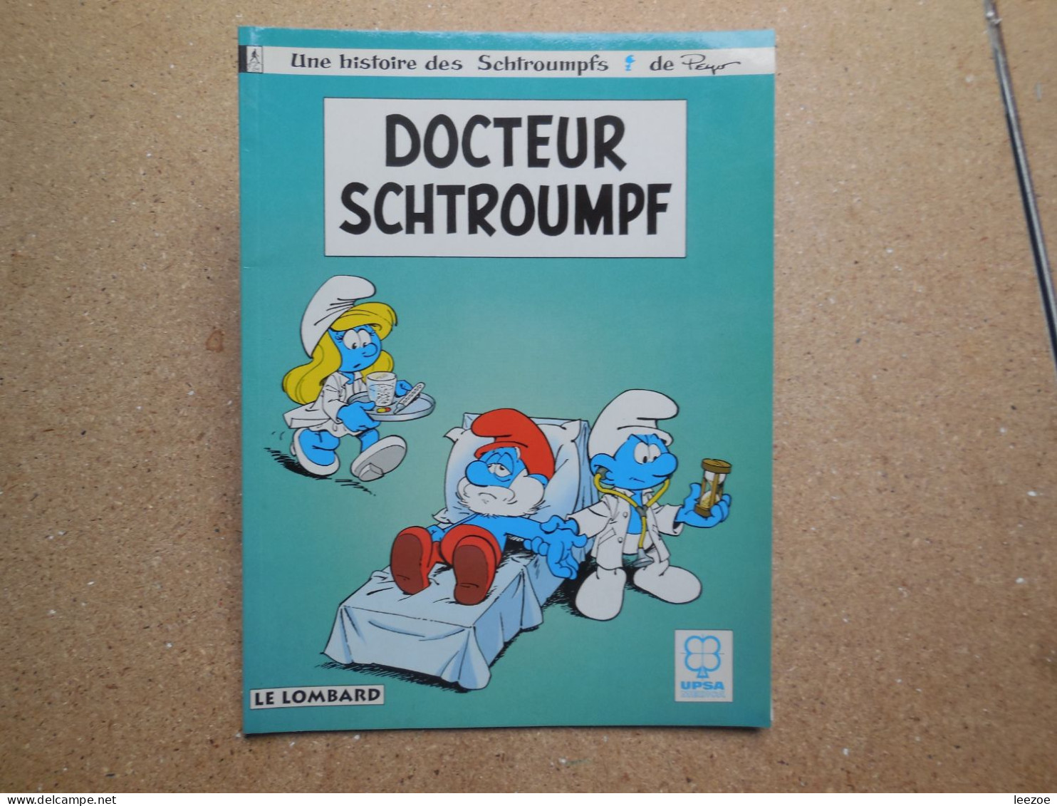 BD Le Lombard Docteur Schtroumpf 1996, BD PUBLICITAIRE LABO UPSA MEDICA..RARE...N5/2 - Schtroumpfs, Les - Los Pitufos