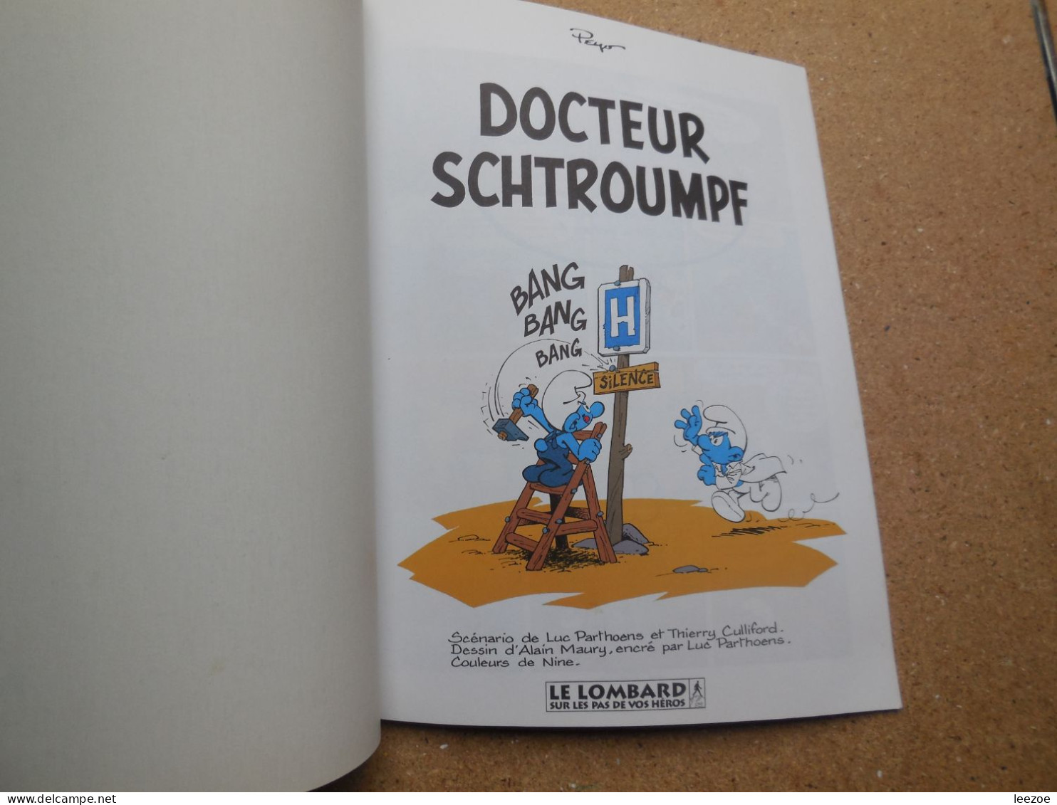 BD Le Lombard Docteur Schtroumpf 1996, BD PUBLICITAIRE LABO UPSA MEDICA..RARE...N5/2 - Schtroumpfs, Les - Los Pitufos