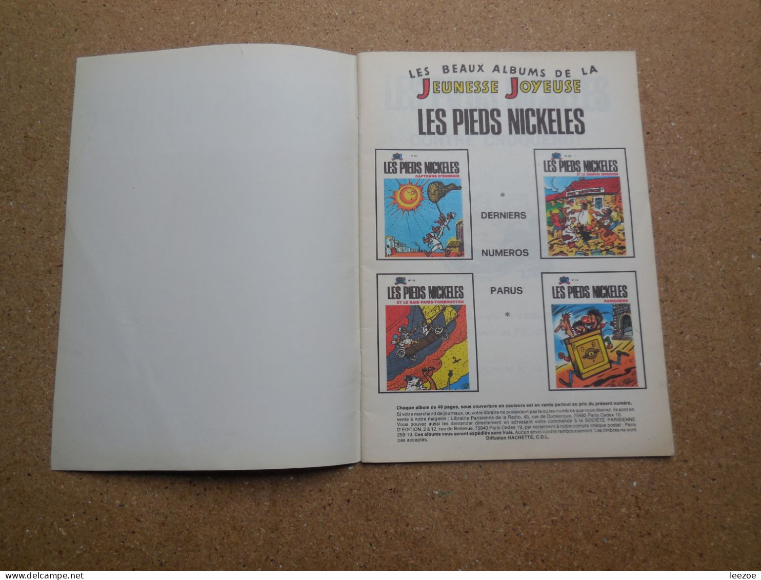 BD LES PIEDS NICKELES CONTRE CROQUENOT 1983, PELLOS, Jeunesse Joyeuse..N5 - Pieds Nickelés, Les