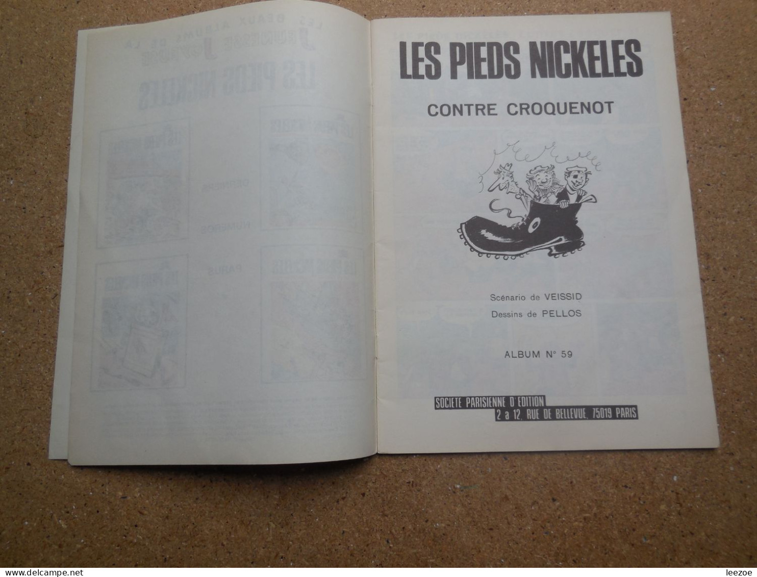 BD LES PIEDS NICKELES CONTRE CROQUENOT 1983, PELLOS, Jeunesse Joyeuse..N5 - Pieds Nickelés, Les