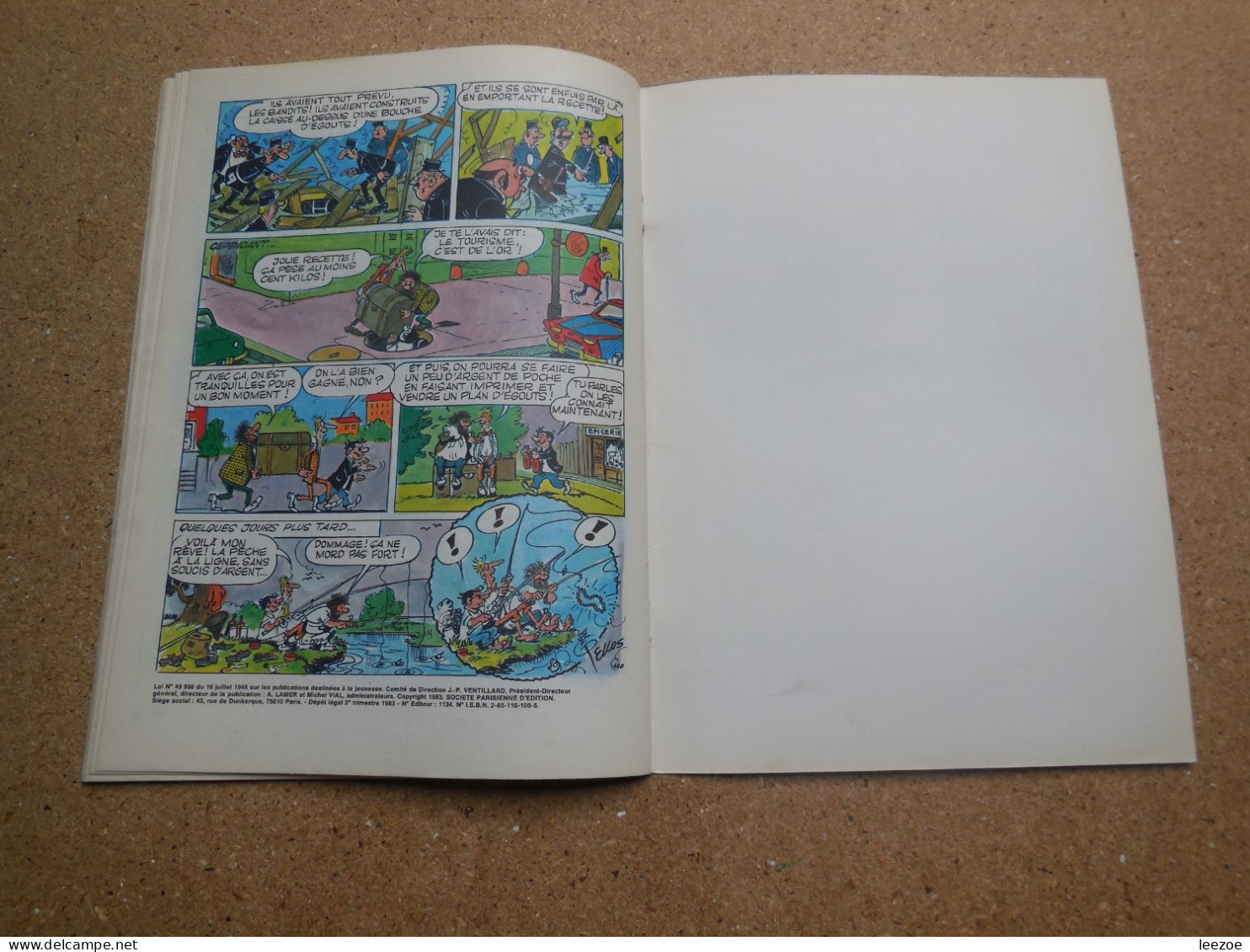 BD LES PIEDS NICKELES CONTRE LES FANTÔMES 1983, PELLOS, jeunesse joyeuse..N5