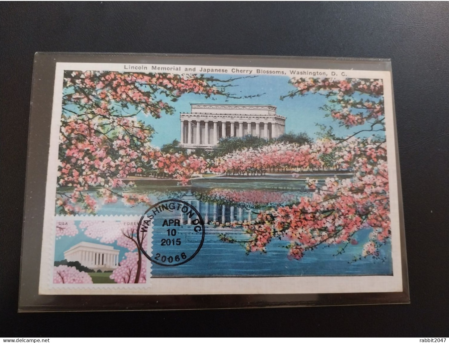 United States: Lincoln Memorial, Japanese Cherry Blossom, Washington Maximum Card - Covers & Documents