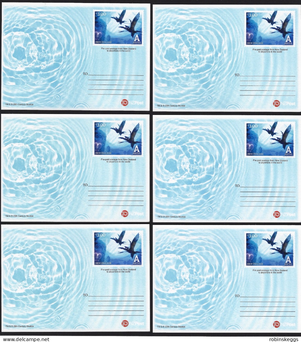 NEW ZEALAND 2023 Avatar: The Way Of Water, Set Of 6 Maximum Cards - Fantasie Vignetten