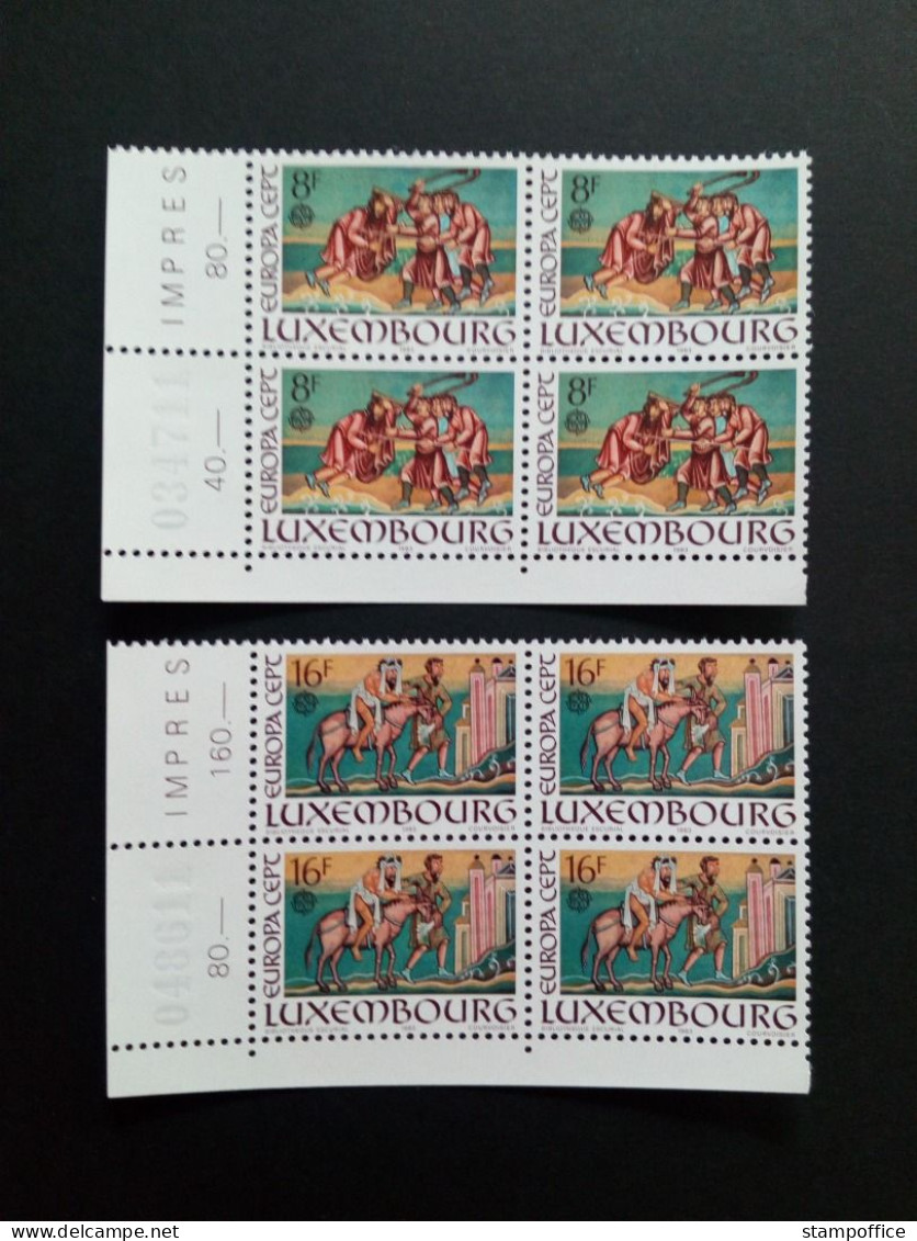 LUXEMBOURG MI-NR. 1074-1075 POSTFRISCH(MINT) 4er BLOCK EUROPA 1983 GROSSE WERKE BARMHERZIGER SAMARITER - 1983