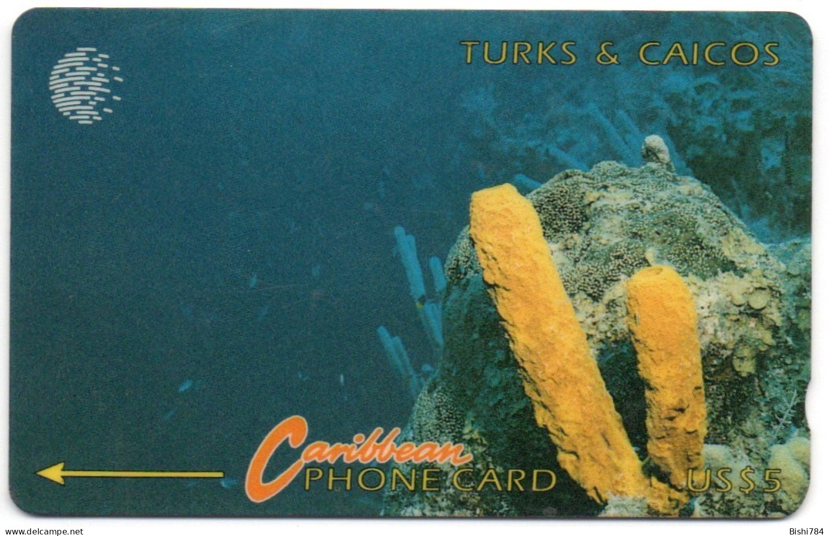 Turks & Caicos - Yellow Tube Sponge - 7CTCA - Turks E Caicos (Isole)