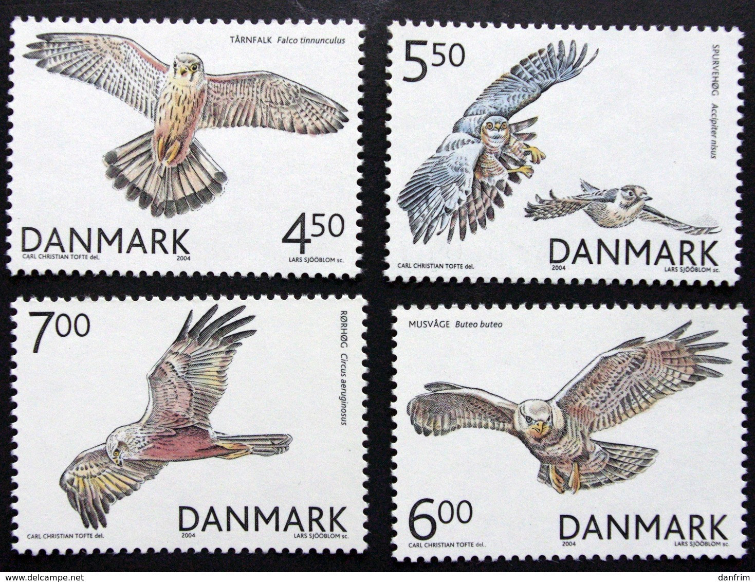 Denmark 2004 Birds Of Prey.   Minr.1383-86. MNH(**)  ( Lot  G 2282 ) - Ungebraucht