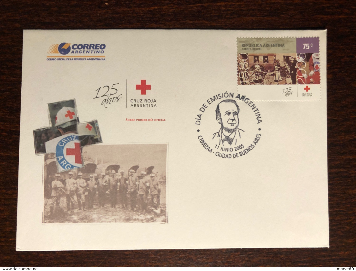 ARGENTINA FDC COVER 2005 YEAR RED CROSS HEALTH MEDICINE STAMPS - FDC