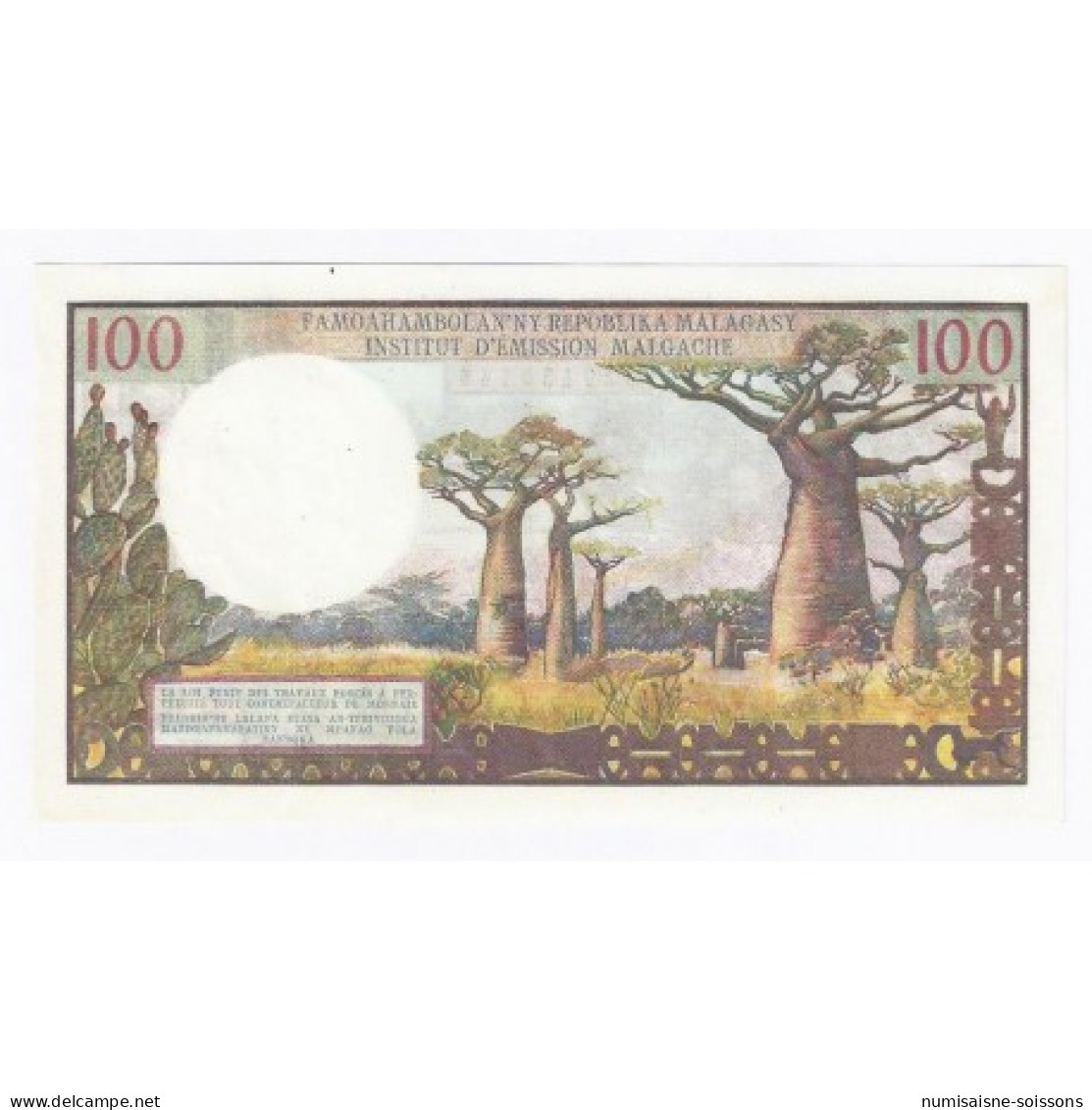 MADAGASCAR - PICK 57 A - 100 FRANCS - 1966 - NEUF - U.12 - Madagaskar