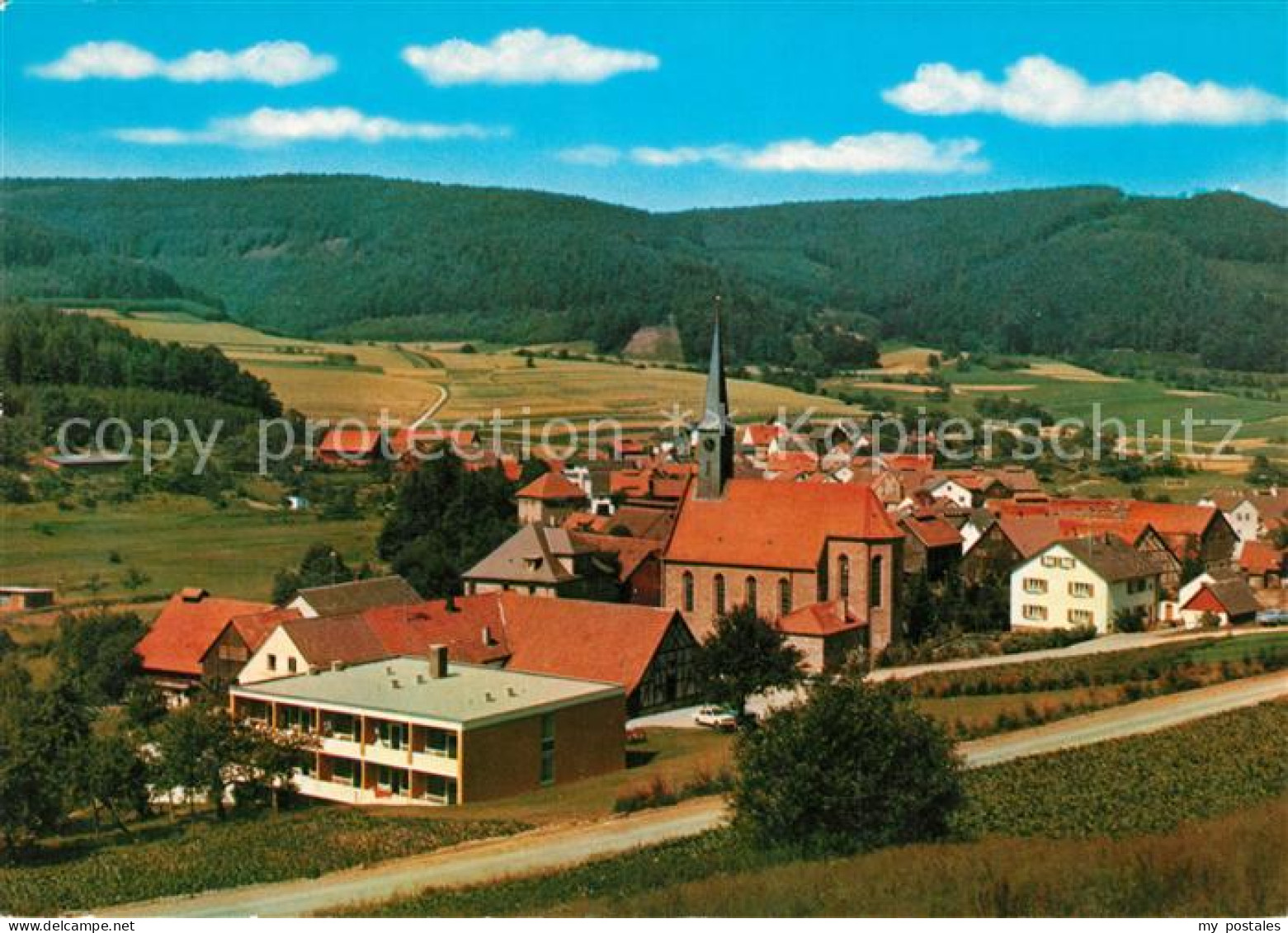 73171878 Hettigenbeuern Ortsansicht Mit Kirche Gasthaus Pension Zum Loewen Hetti - Buchen