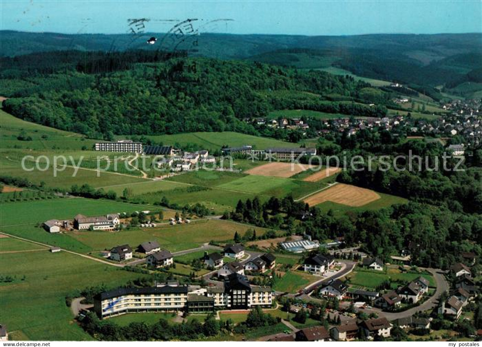 73171801 Bad Berleburg Fliegeraufnahme Baumrainklinik Odeborn-Klinik Bad Berlebu - Bad Berleburg