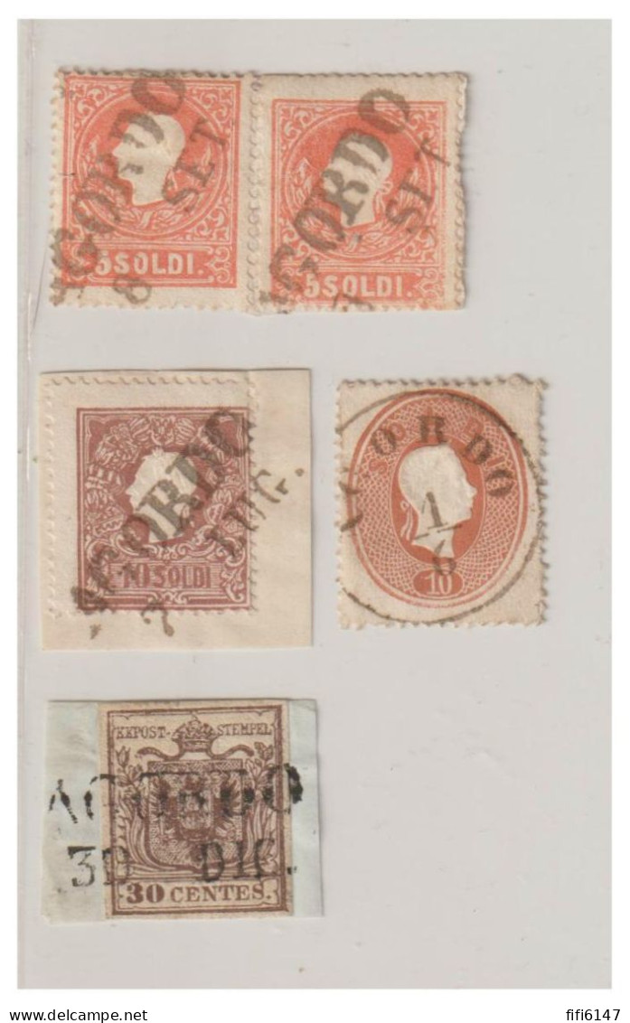 ITALIE --LOMBARDO VENETIE -- Lot De Timbres Oblitérés De AGORDO - Lombardy-Venetia