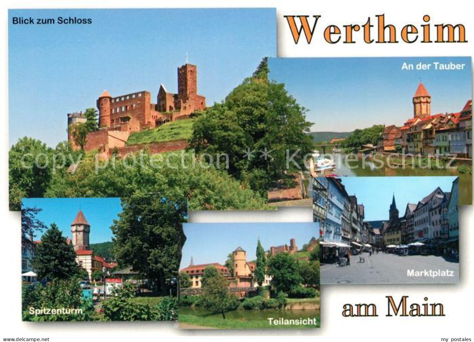 73171449 Wertheim Main Marktplatz Schloss Tauber Spitzenturm  Wertheim Main - Wertheim