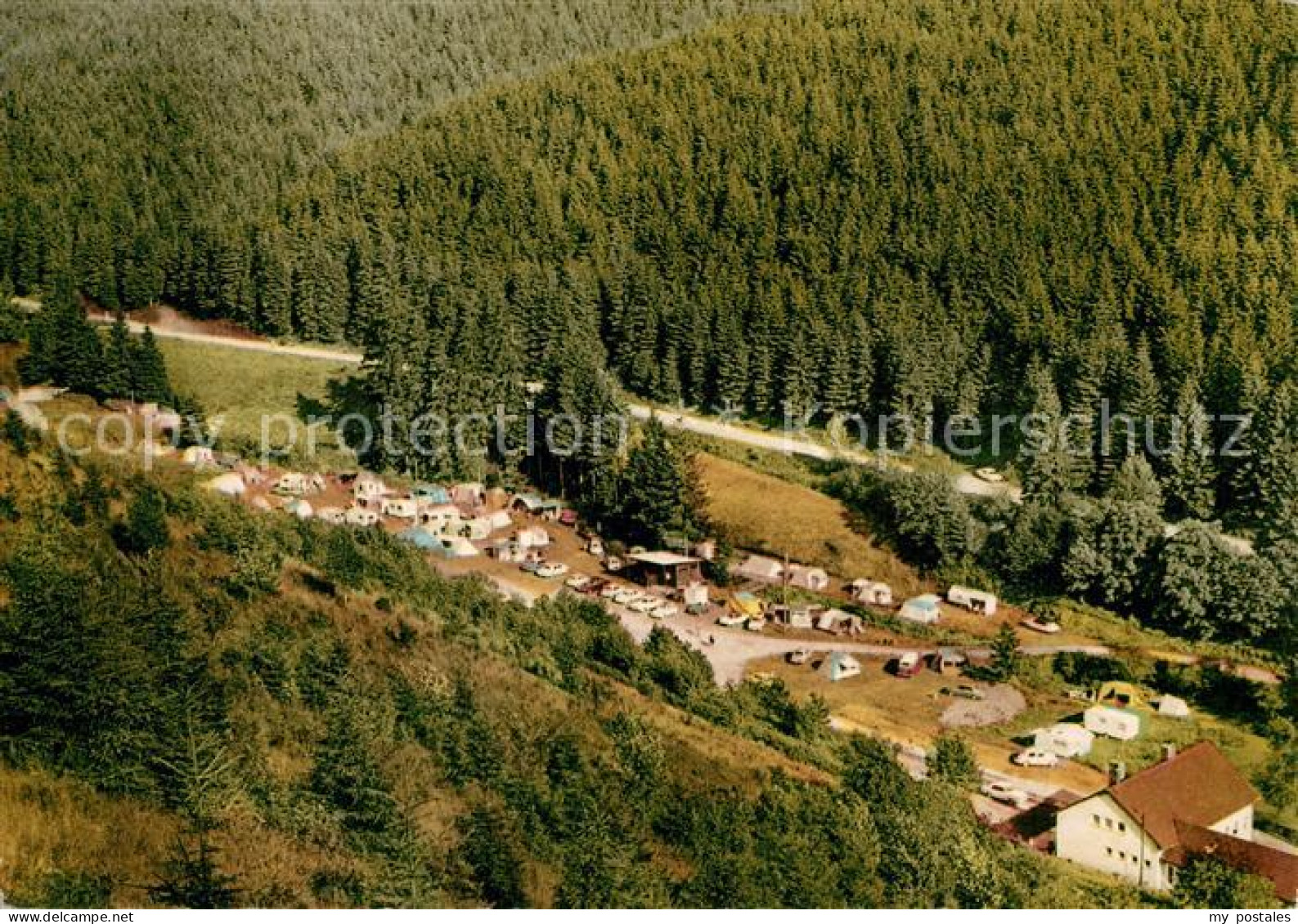 73171322 Lerbach Harz Blick Vom Clausberg Auf Den Campingplatz Lerbach - Osterode