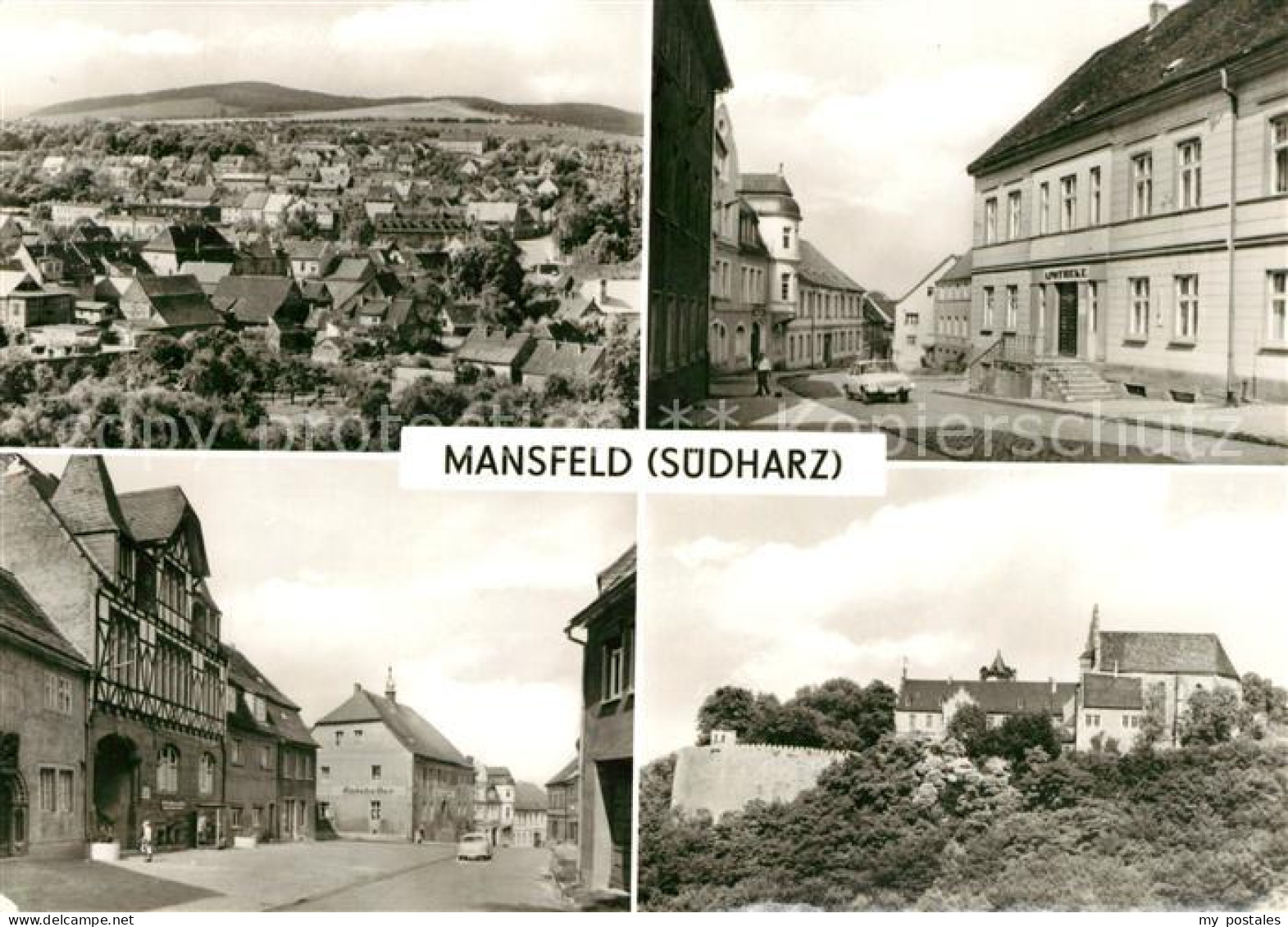 73171183 Mansfeld Suedharz Unterstadt Lutherstrasse Rathaus Schloss  Mansfeld - Mansfeld