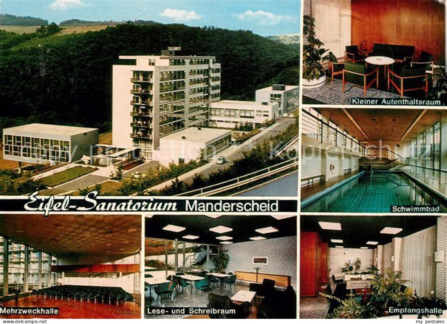 73170504 Manderscheid Eifel Eifelsanatorium Mehrzweckhalle Leseraum Aufenthaltsr - Manderscheid