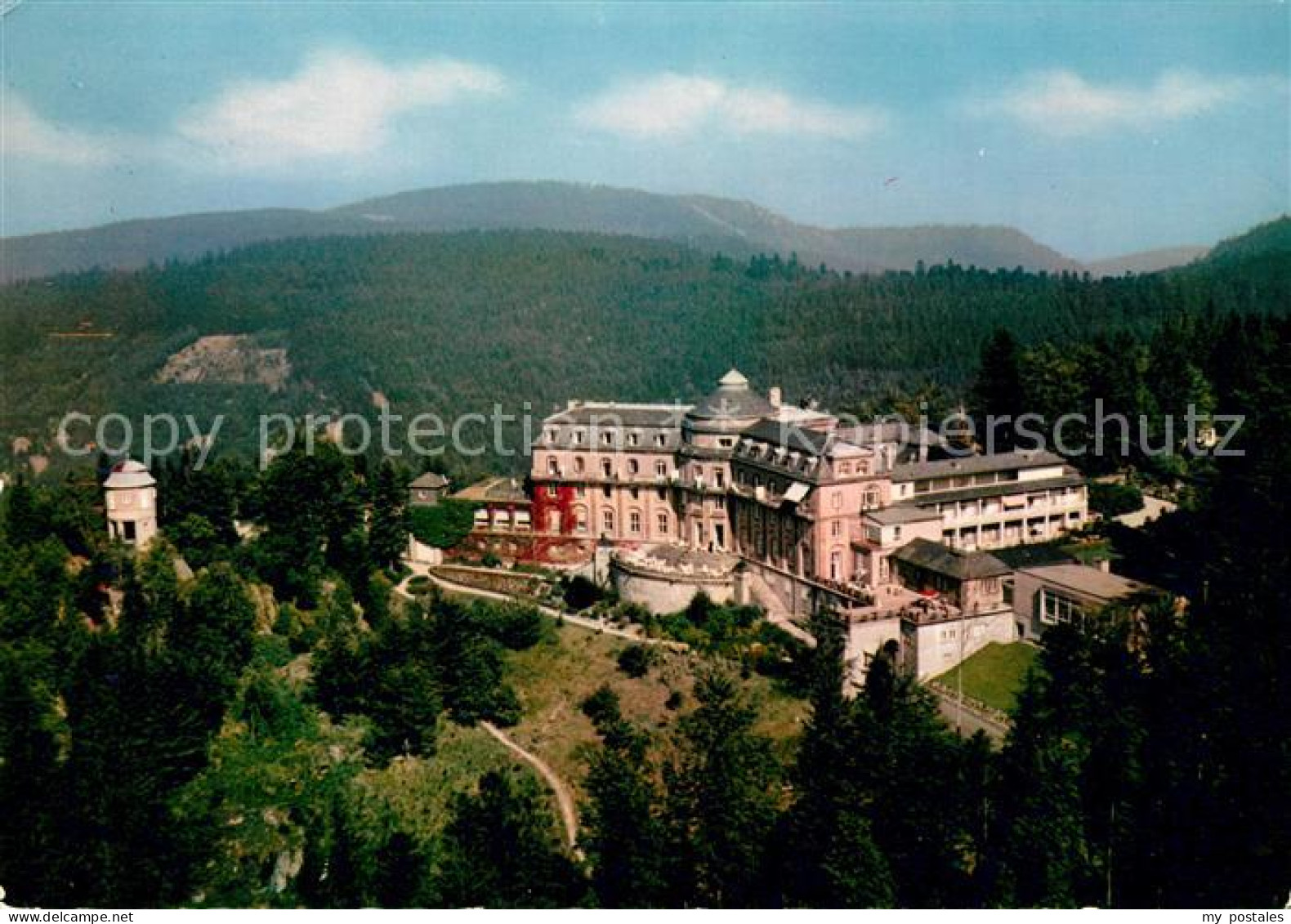 73170442 Sand Buehl Kurhaus Buehlerhoehe Schwarzwald Fliegeraufnahme Sand - Buehl