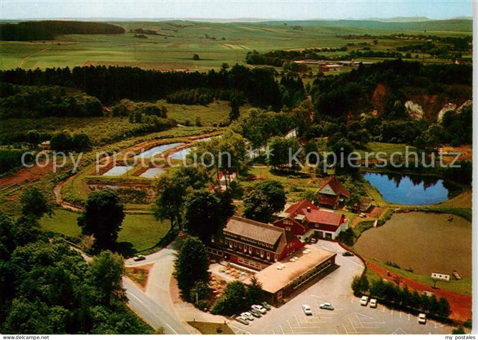 73169910 Osterode Harz Fliegeraufnahme Waldhotel Aschenhuette Osterode - Osterode