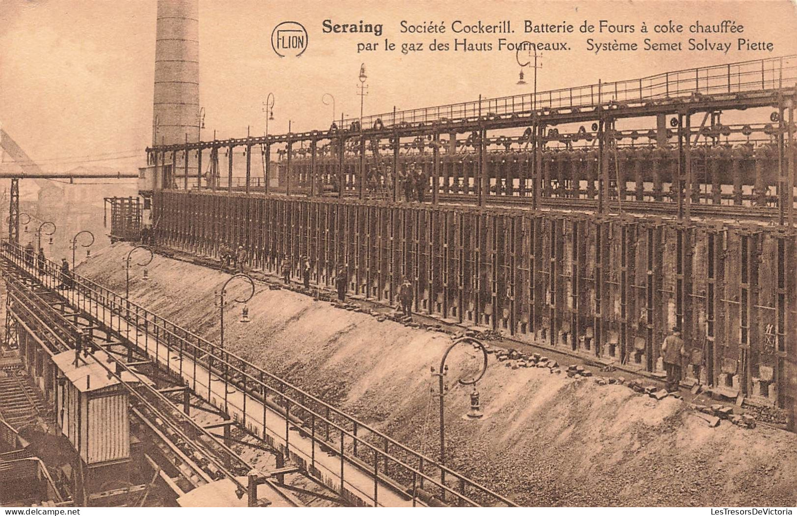 BELGIQUE - Seraing - Société John Cockerill - Batterie De Fours à Coke Chauffée Par Le Gaz - Carte Postale Ancienne - Seraing