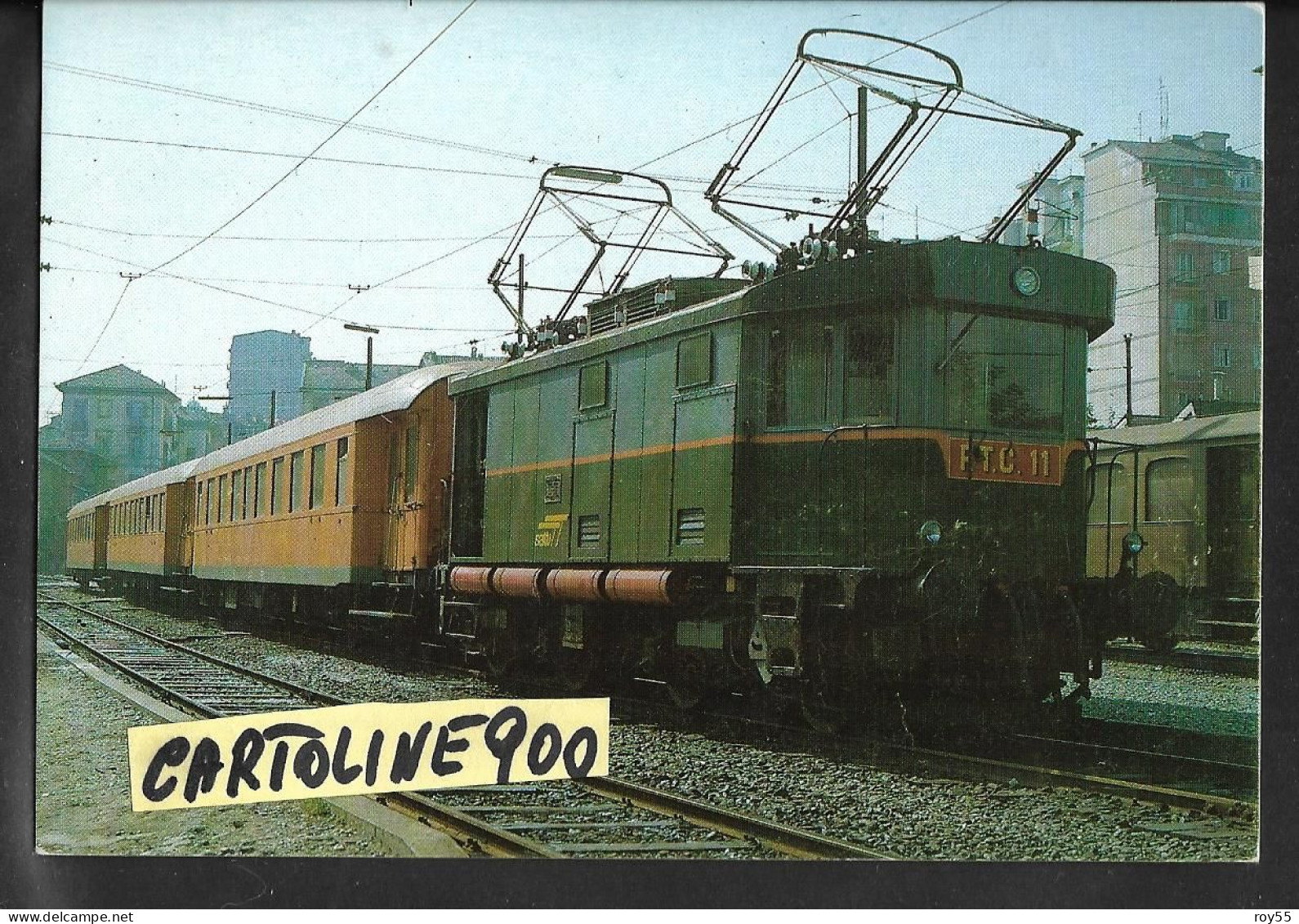 Piemonte Torino Stazione Ferroviaria Di Torino Porta Milano Treno In Partenza 1984 - Stazioni Con Treni